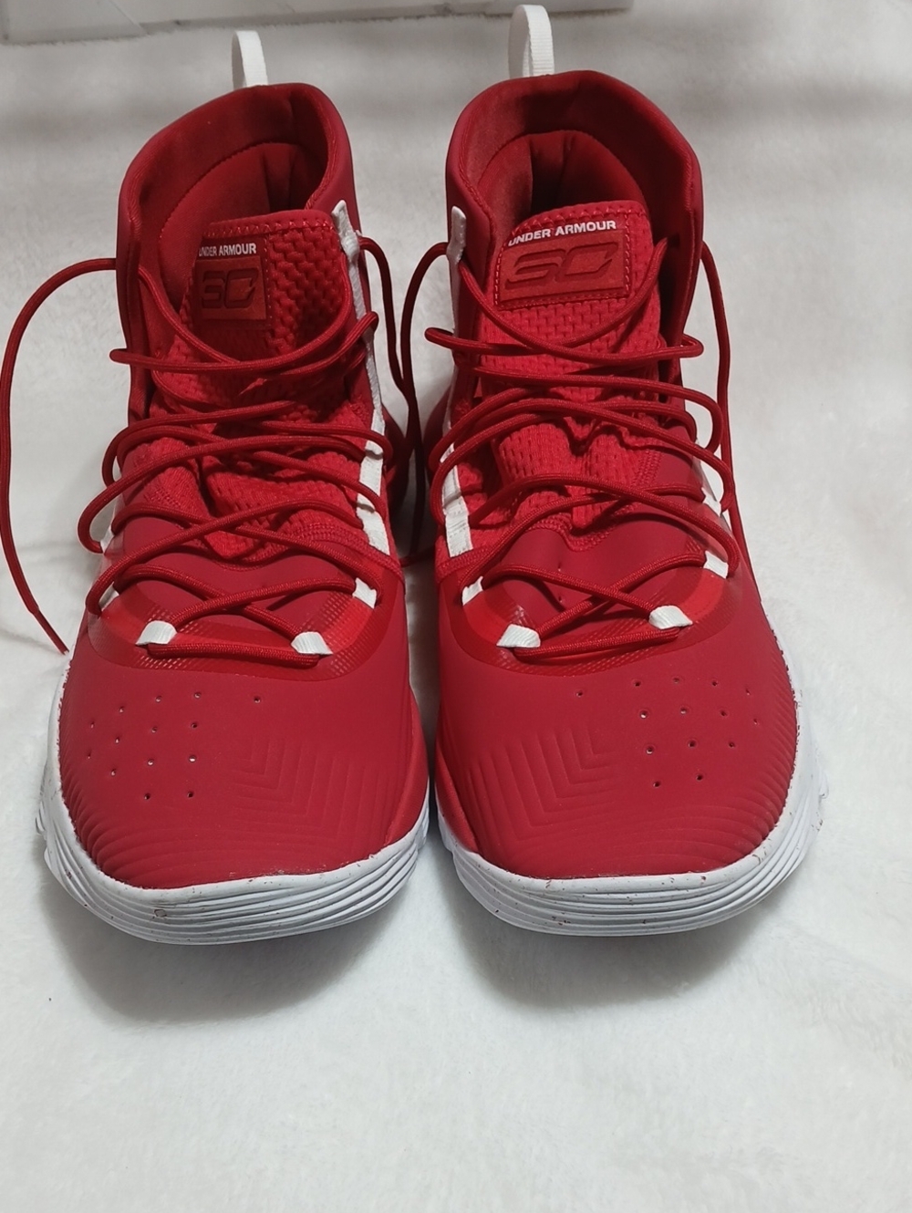 Red Under Armour Curry 3Zer0 II Basketball Shoes Sz 15